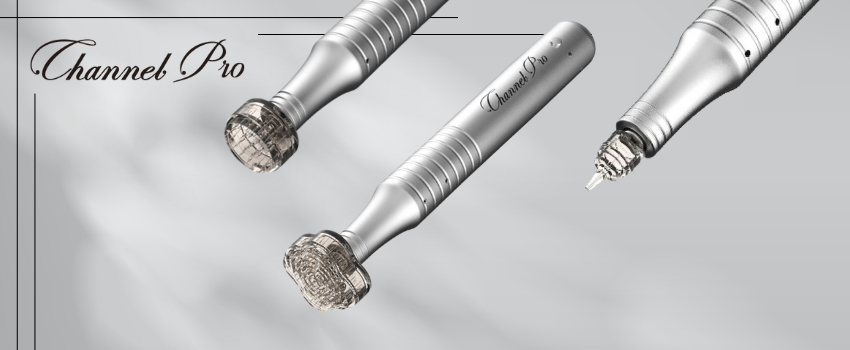 Advanced microneedling device, microchanneling Channel Pro