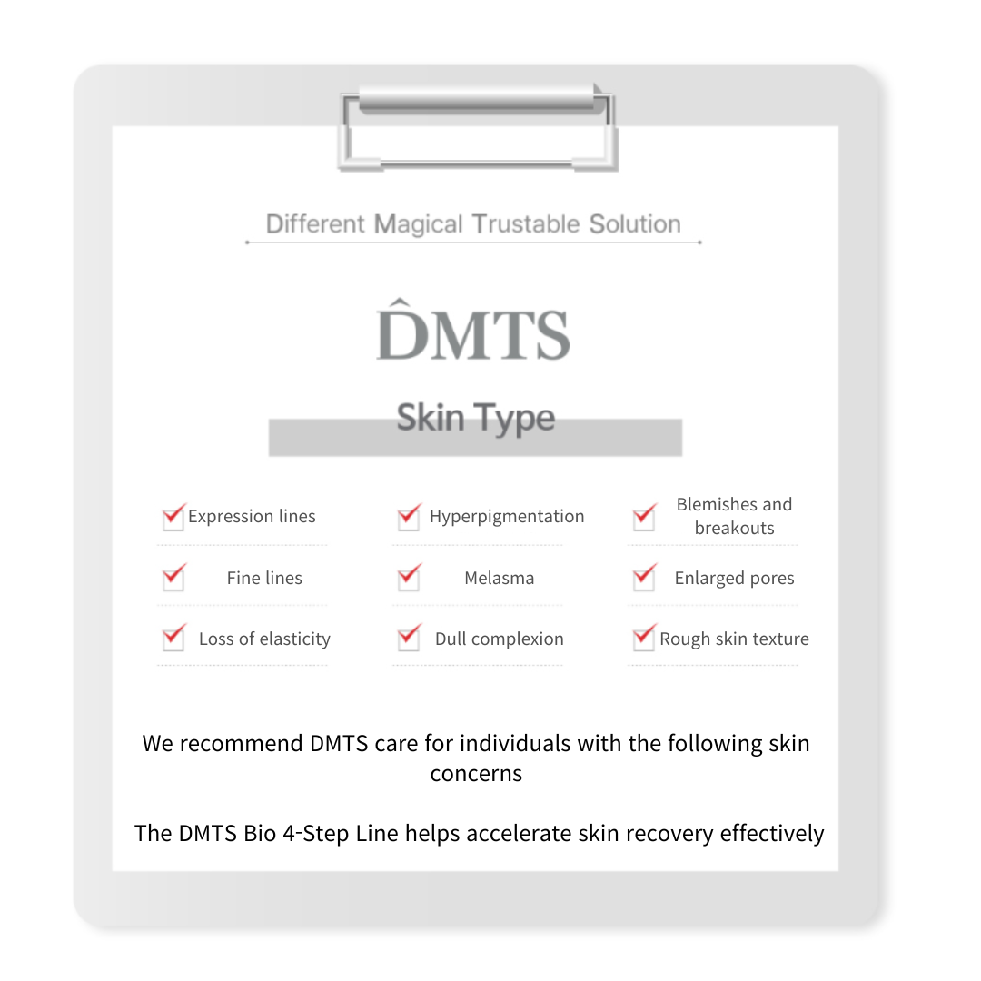DMTS Bio Skin care line recommended skin