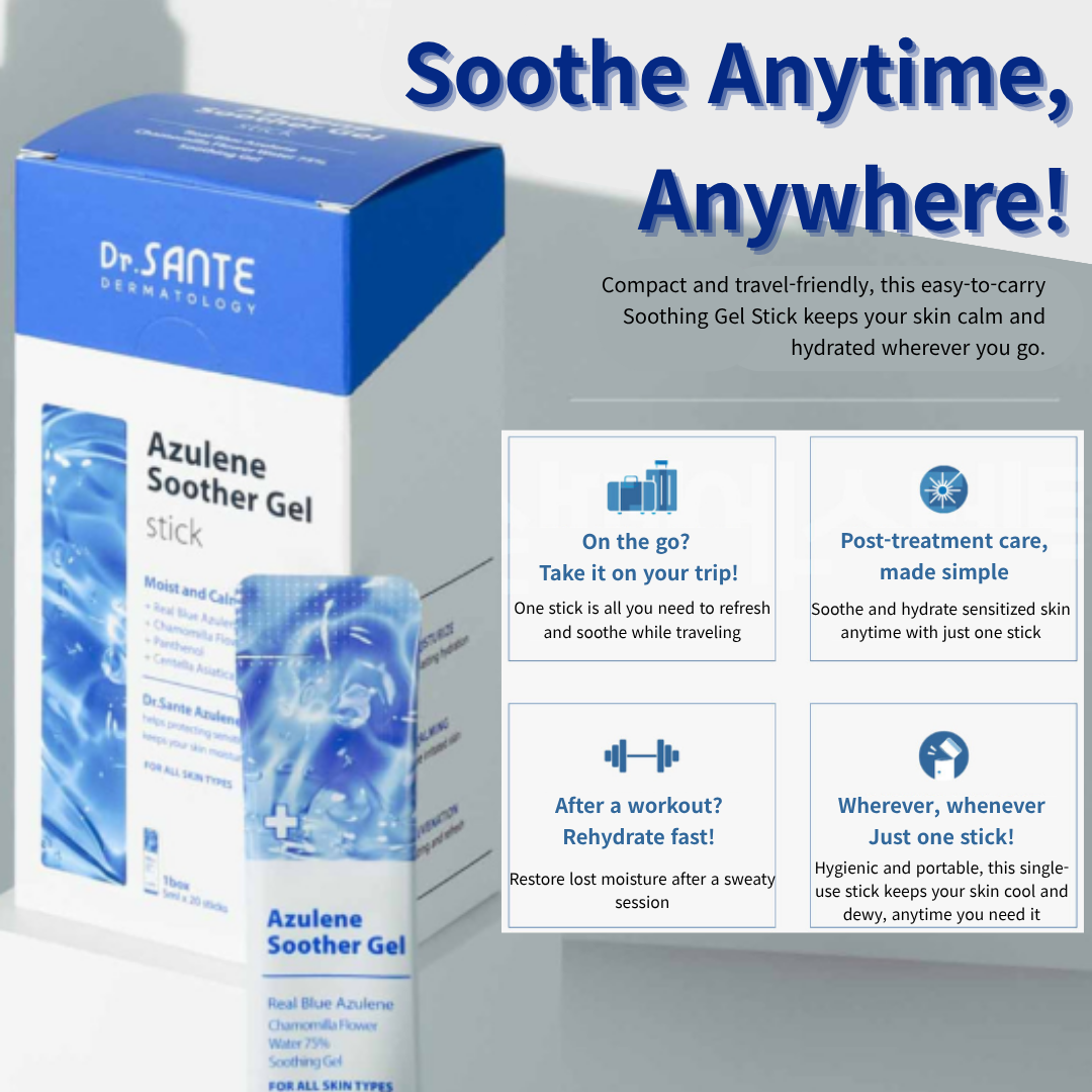 Dr. Sante Azulene Soother Gel Stick (5mlX20ea) / (500ml)