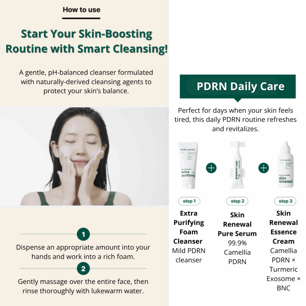 Tender garden Extra Purifying Cleansing Foam (120ml)