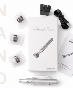 #1 CHANNELING DEVICE, CHANNEL PRO PEN 3.0 NANO CHANNEL What is included? -Channel Pro Pen -USB Charger Line -Adapter -3 tips (82FTNANO, 82FTNANO2, 24RTNANO2) -User guide book -Holder Microchanneling Pen – Channel Pro Featuring two speed modes and three specially designed tips, customized for different skin concerns—enhance your treatment results. Specialized Tips: 82 Flower Tip: Ideal for the body, facial contours, and rejuvenation care 24 Round Tip: Designed for the scalp, hands, and larger treatment areas with melanocyte concerns 3-Point Tip: Targeted care for melasma, hyperpigmentation, and deep wrinkles Channel Pro significantly reduces downtime and minimizes post-treatment redness, even immediately after the procedure. It creates precise micro-channels solely for serum and ampoule delivery, without causing unnecessary skin damage—maximizing absorption and treatment efficacy. For cosmetic use only.  Not a medical device. Not intended to diagnose, treat, cure, or prevent any disease