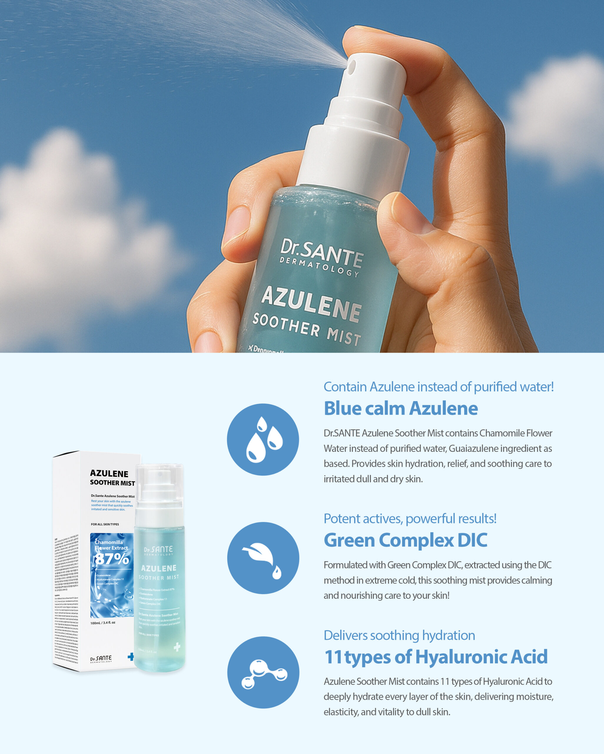 Dr.SANTE AZULENE SOOTHER MIST (100ml)