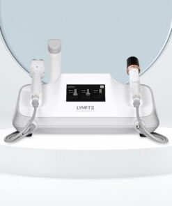 Lymfit2 – Body Sono, Face Sono, HIFU Lymfit2 is a core aesthetic device designed for décolleté and facial lymphatic drainage care, as well as lifting treatments using HIFU technology. 3 Interchangeable Handpieces: Body Sono (Body Ultrasound) – 850 kHz / 2.4 MHz (Dual Frequency) Face Sono (Facial Ultrasound) – 1 MHz / 3 MHz / 10 MHz (Simultaneous Output) Face HIFU – 1.5 mm / 3.0 mm / 4.5 mm (Up to 500,000 shots per cartridge) Product size : W420 x H163 x D245mm Product package size : W495 x H250 x D430mm Product package weight : About 6.5kg Input voltage : AC110V ~ 240V, 60Hz 1.45A Output voltage : DC 42V3A, 130W LCD panel : 5inch (500 x 480 px)