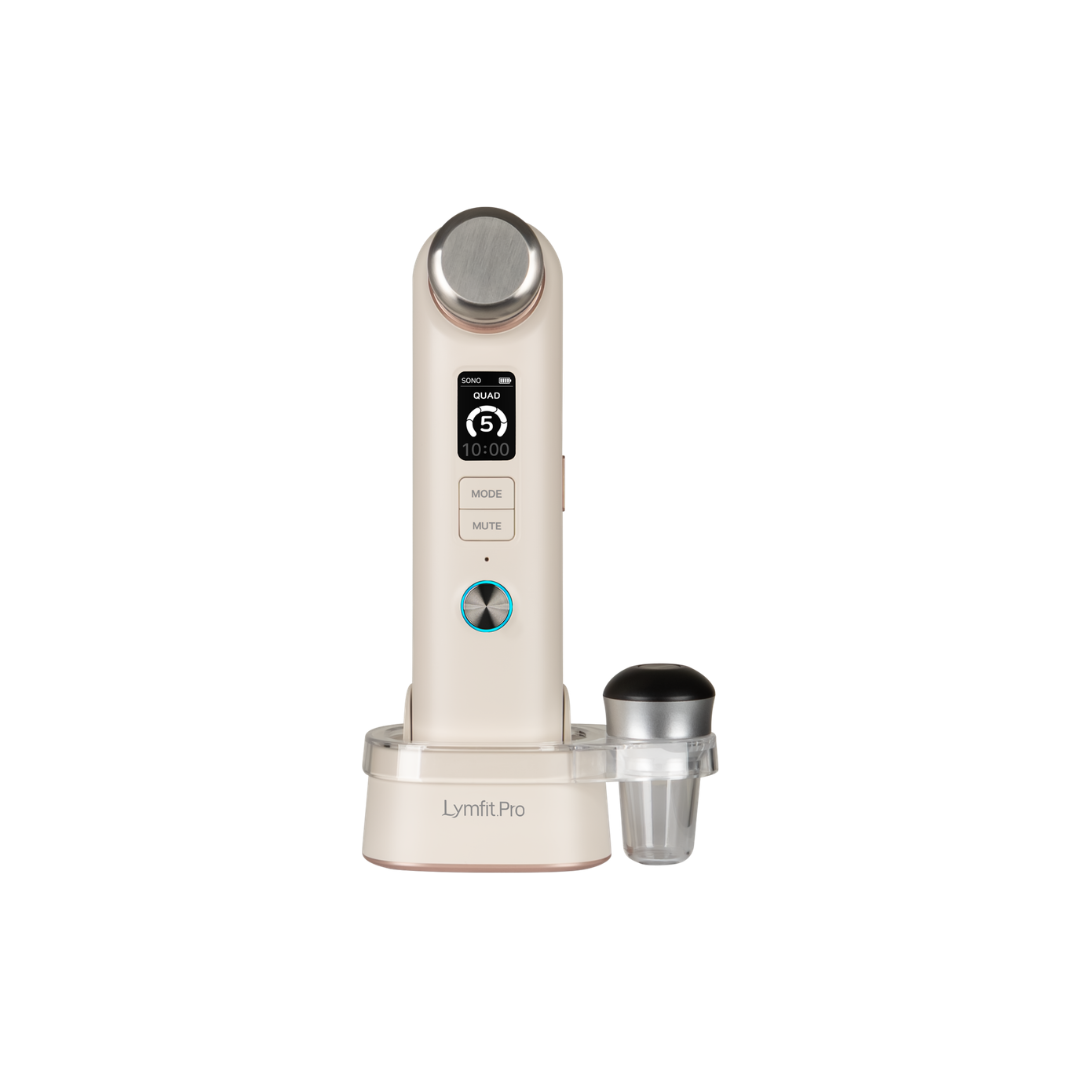 Lymfit.Pro Homecare Device (SONO + HIFIT)+GEL(50g) Elasticity, glow & lifting From daily care to intensive elasticity care all in one device Lymfit. Pro 1 device with 2 heads (SONO / HIFIT) SONO - skin balance care 1•3•10•17MHz 4 frequencies 3Mhz - Massage 10Mhz - Moisture 1•3•10•17 MHz - Quad care Designed for up to 2.5W high output Hydration care, skin texture care, skin radiance care Daily routine HIFIT (Focused Elasticity Care) Elasticity care head (3.0mm) Face care, elasticity care, regular routine 1- week routine / use once every 7~10 days for elasticity care Product Specification Model Name : JHS200B Product Size : W48 x H198 x D57mm Product weight : About 281g SONO weight : About 46g HIFIT weight : About 28g Product Package Size : W170 X H233 X D145mm Product Package Weight : About 1.24kg Product Box Size : W300 x H270 x D190mm Product Box Weight : About 1.61kg Input : DC 5V2A Battery :2400mAh Charging Cable : C-TYPE Charging Time : About 180 minutes Usage Time : About 150 minutes LCD : 1.14inch (135 x 240px) Manufacturer : In Korea