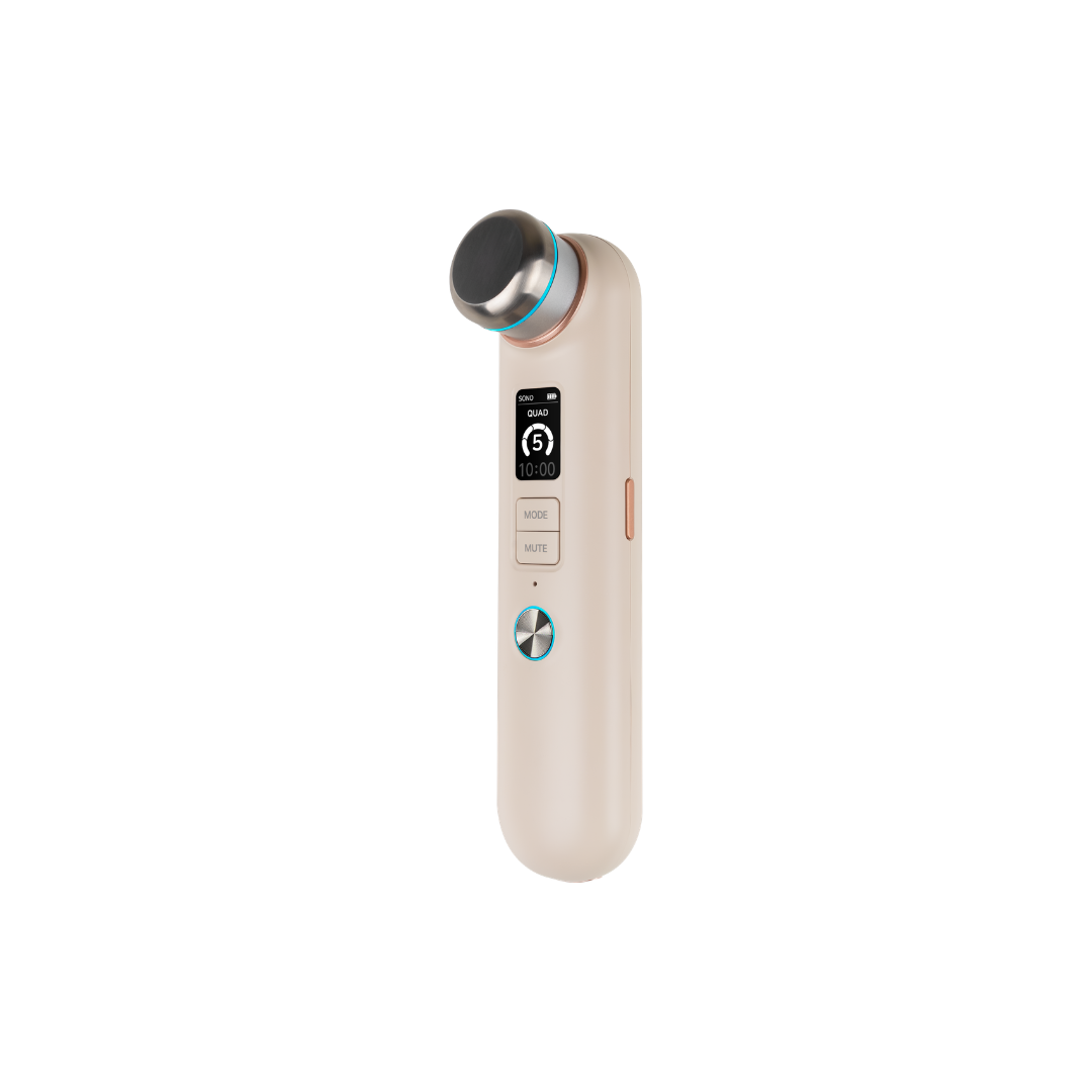 Lymfit.Pro Homecare Device (SONO + HIFIT)+GEL(50g) Elasticity, glow & lifting From daily care to intensive elasticity care all in one device Lymfit. Pro 1 device with 2 heads (SONO / HIFIT) SONO - skin balance care 1•3•10•17MHz 4 frequencies 3Mhz - Massage 10Mhz - Moisture 1•3•10•17 MHz - Quad care Designed for up to 2.5W high output Hydration care, skin texture care, skin radiance care Daily routine HIFIT (Focused Elasticity Care) Elasticity care head (3.0mm) Face care, elasticity care, regular routine 1- week routine / use once every 7~10 days for elasticity care Product Specification Model Name : JHS200B Product Size : W48 x H198 x D57mm Product weight : About 281g SONO weight : About 46g HIFIT weight : About 28g Product Package Size : W170 X H233 X D145mm Product Package Weight : About 1.24kg Product Box Size : W300 x H270 x D190mm Product Box Weight : About 1.61kg Input : DC 5V2A Battery :2400mAh Charging Cable : C-TYPE Charging Time : About 180 minutes Usage Time : About 150 minutes LCD : 1.14inch (135 x 240px) Manufacturer : In Korea