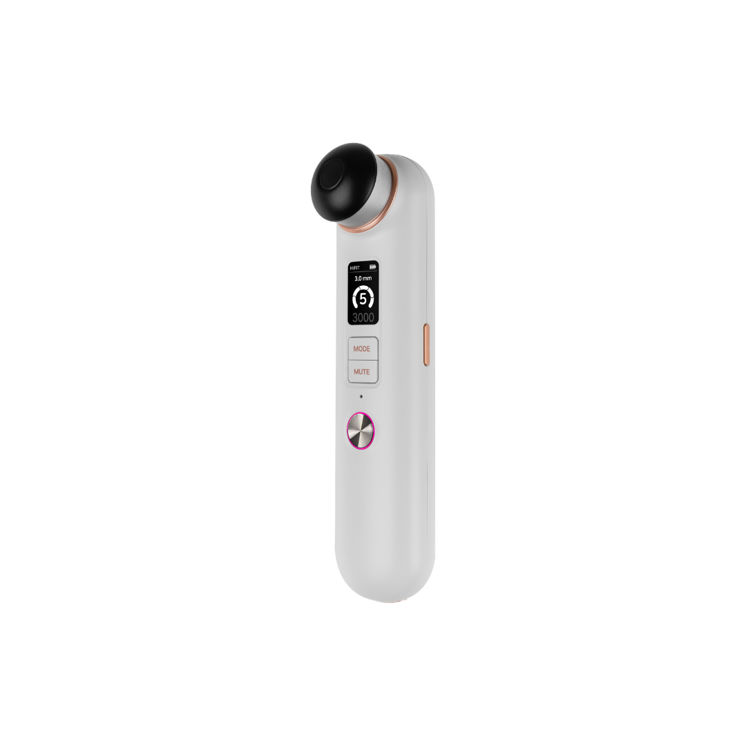 Lymfit.Pro Homecare Device (SONO + HIFIT)+GEL(50g) Elasticity, glow & lifting From daily care to intensive elasticity care all in one device Lymfit. Pro 1 device with 2 heads (SONO / HIFIT) SONO - skin balance care 1•3•10•17MHz 4 frequencies 3Mhz - Massage 10Mhz - Moisture 1•3•10•17 MHz - Quad care Designed for up to 2.5W high output Hydration care, skin texture care, skin radiance care Daily routine HIFIT (Focused Elasticity Care) Elasticity care head (3.0mm) Face care, elasticity care, regular routine 1- week routine / use once every 7~10 days for elasticity care Product Specification Model Name : JHS200B Product Size : W48 x H198 x D57mm Product weight : About 281g SONO weight : About 46g HIFIT weight : About 28g Product Package Size : W170 X H233 X D145mm Product Package Weight : About 1.24kg Product Box Size : W300 x H270 x D190mm Product Box Weight : About 1.61kg Input : DC 5V2A Battery :2400mAh Charging Cable : C-TYPE Charging Time : About 180 minutes Usage Time : About 150 minutes LCD : 1.14inch (135 x 240px) Manufacturer : In Korea