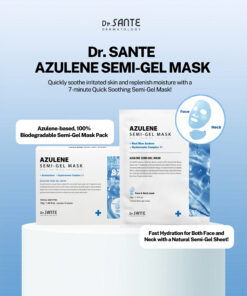 Dr.Sante Azulene Semi-Gel Mask (33g*10pcs) | Face & Neck Mask