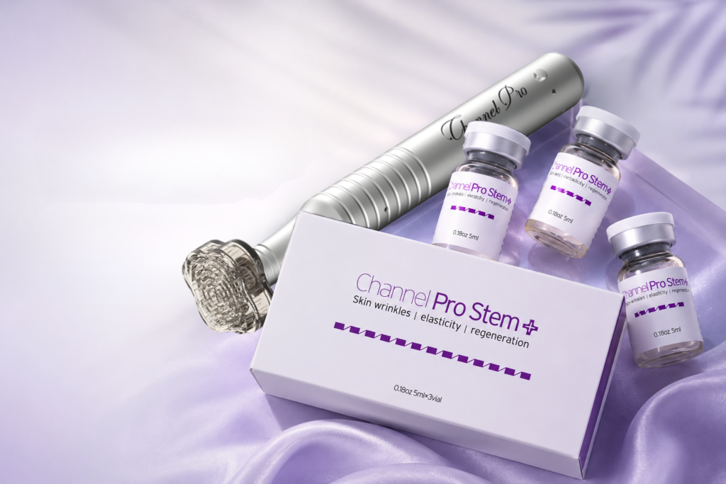 Channel Pro, best microchanneling, microneedling evolved device and exosomes serum for facial treatment